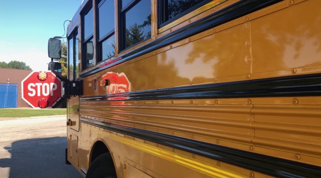 Cars illegally passing school buses in Kent – Broadcast Reporting